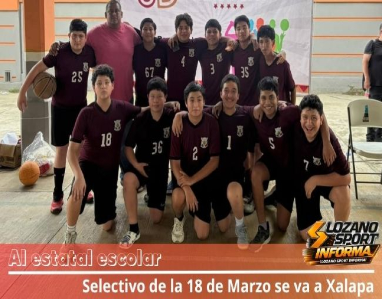 ÁLAMO AVANZA AL ESTATAL EN BÁSQUETBOL ESCOLAR