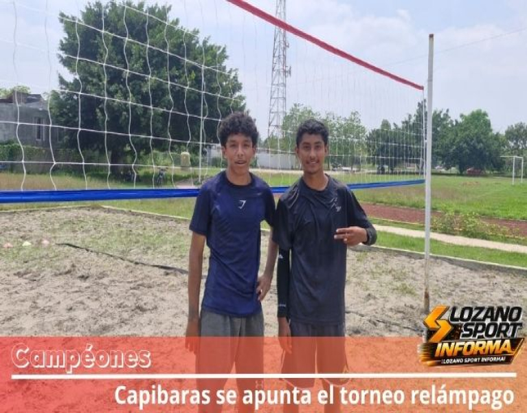 CAPIBARAS DE KM 33 SE CORONA EN EL TORNEO RELÁMPAGO DE VOLEIBOL PLAYERO