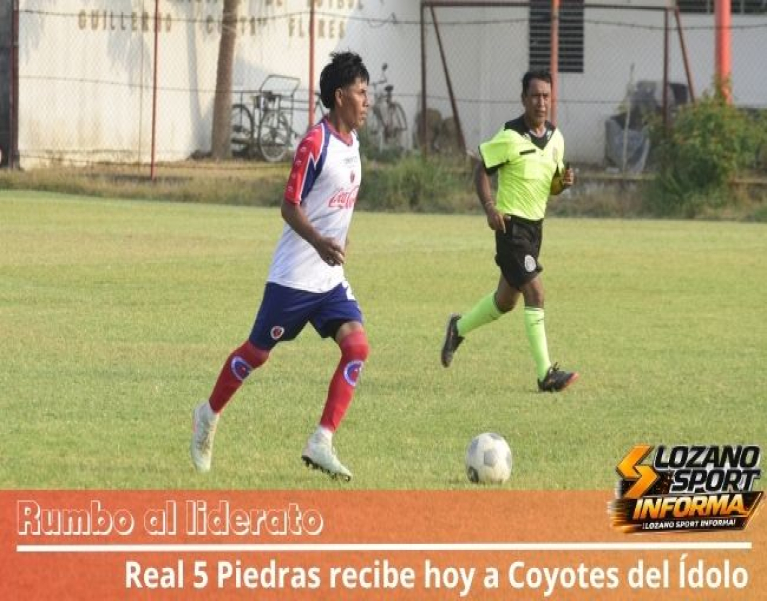 DUELO POR LA CIMA EN EL FÚTBOL VETERANO: REAL 5 PIEDRAS VS COYOTES DEL ÍDOLO