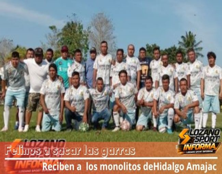 FELINOS DE ÁLVARO OBREGÓN QUIEREN MANTENERSE EN LA PARTE ALTA ANTE MONOLITOS DE HIDALGO AMAJAC