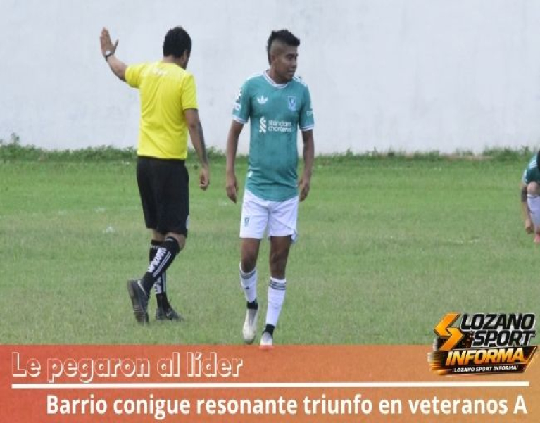 BARRIO FRENA AL LÍDER REAL 5 PIEDRAS EN EL FUTBOL VETERANO