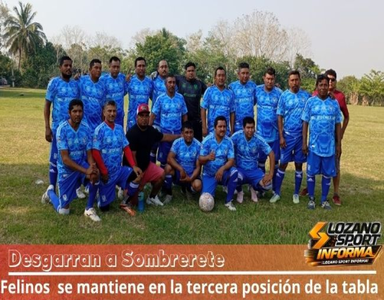 FELINOS GOLEA A SOMBRERETE Y SE MANTIENE ENTRE LOS MEJORES