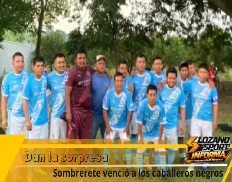 SOMBRERETE DA LA SORPRESA Y COMPLICA A CABALLEROS NEGROS EN EL FUTBOL VETERANO B