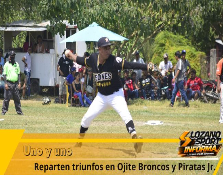 PIRATAS JR REACCIONA Y DIVIDE SERIE ANTE BRONCOS