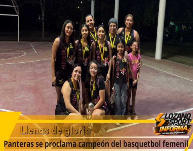 PANTERAS SE CORONA CAMPEÓN DEL BASQUETBOL FEMENIL DE TERCERA FUERZA