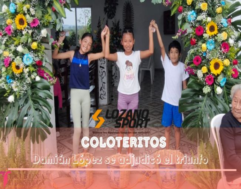 JOSÉ DAMIÁN LÓPEZ ZUBIRI GANA LA CARRERA DE COLOTERITOS EN LA TORTUGA