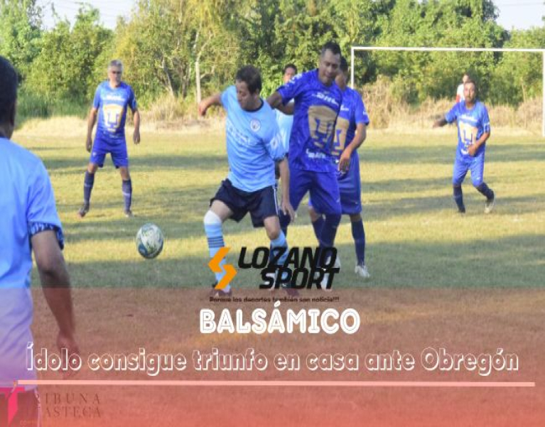 ÍDOLO SUPERA A ÁLVARO OBREGÓN EN EL CAMPO EL COYOL DENTRO DE LA CATEGORÍA MASTER